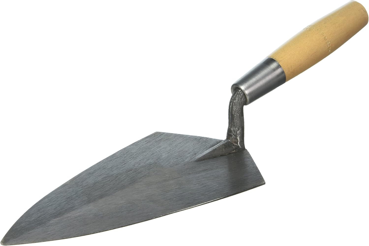 W. Rose RO11010 10" Philadelphia Brick Trowel w/6" Wood Handle Masonry Hand Trowels