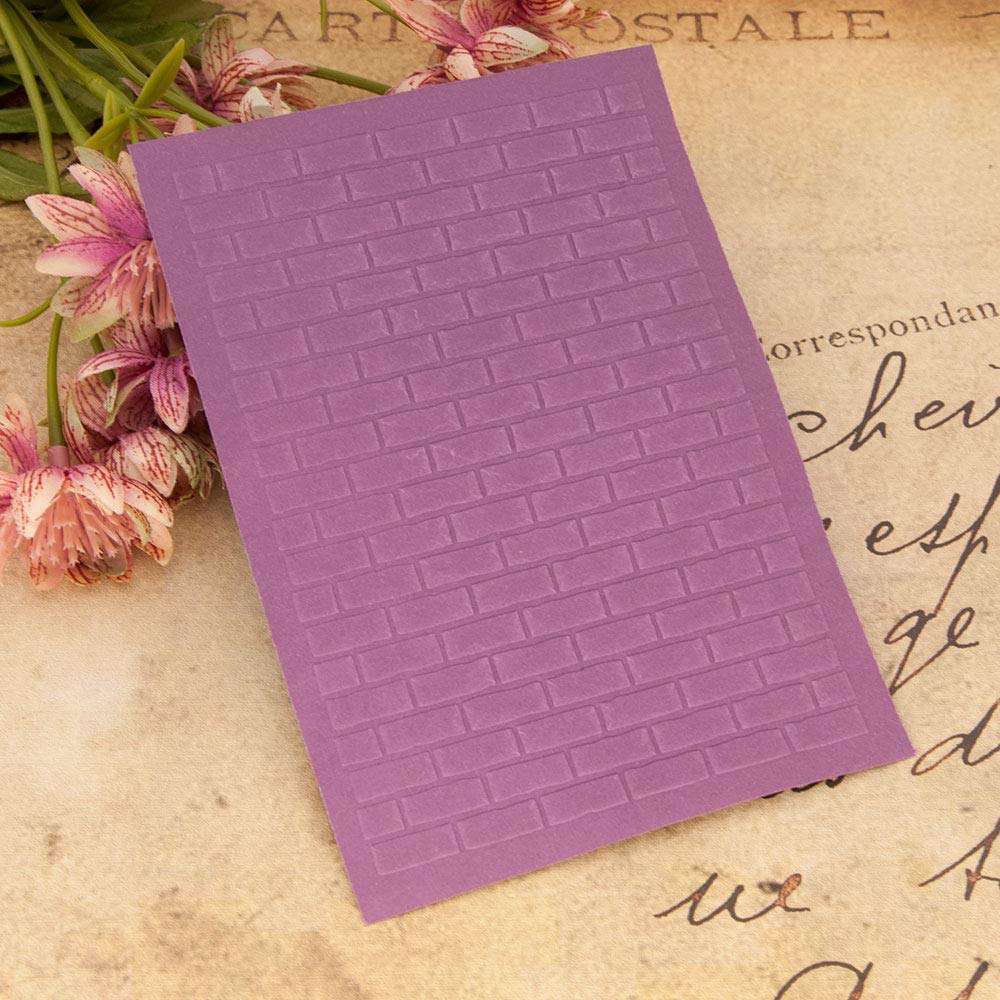 Carpeta De Grabado En Relieve Para Manualidades - Diseño Floral Vintage 12.7x17.8cm | Ideal Tarjetas Y álbumes
