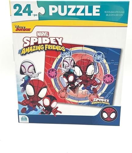 Miniatura 3 de Marvel Spidey y sus increíbles amigos rompecabezas paquete de 3 unidades para niños de 4 a 8 años  El paquete incluye calcomanías de Spiderman,