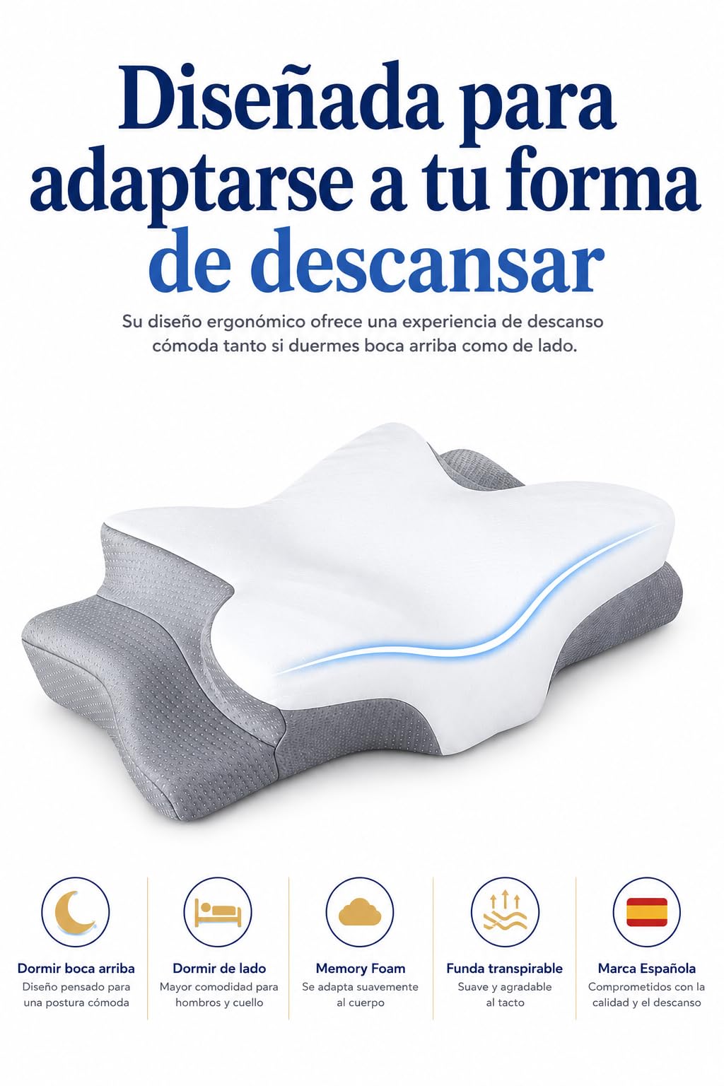 A R P Almohadas Cervicales para Dormir, Almohada Japonesa, Mejor Almohada Cervical