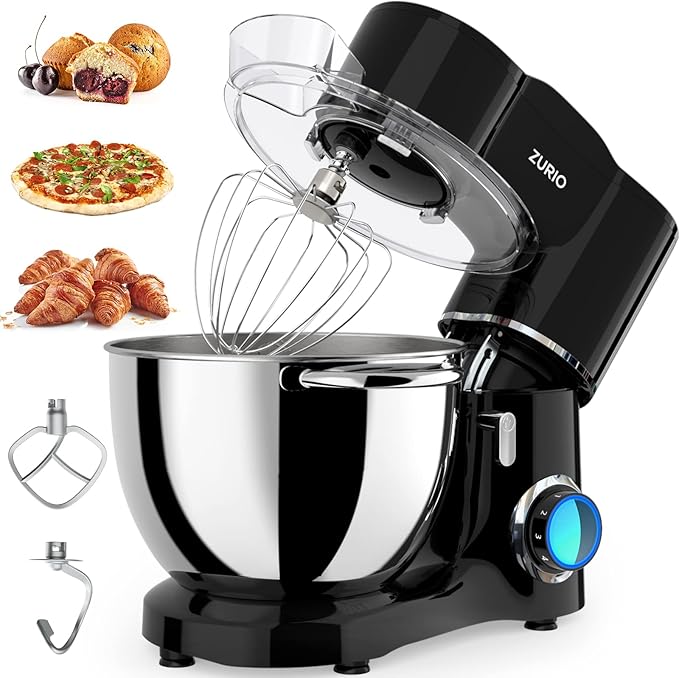 Impastatrice Planetaria Zuccie 1500W 5.5L - Robot Da Cucina Professionale Con 6 Velocità E Accessori - Foto 11