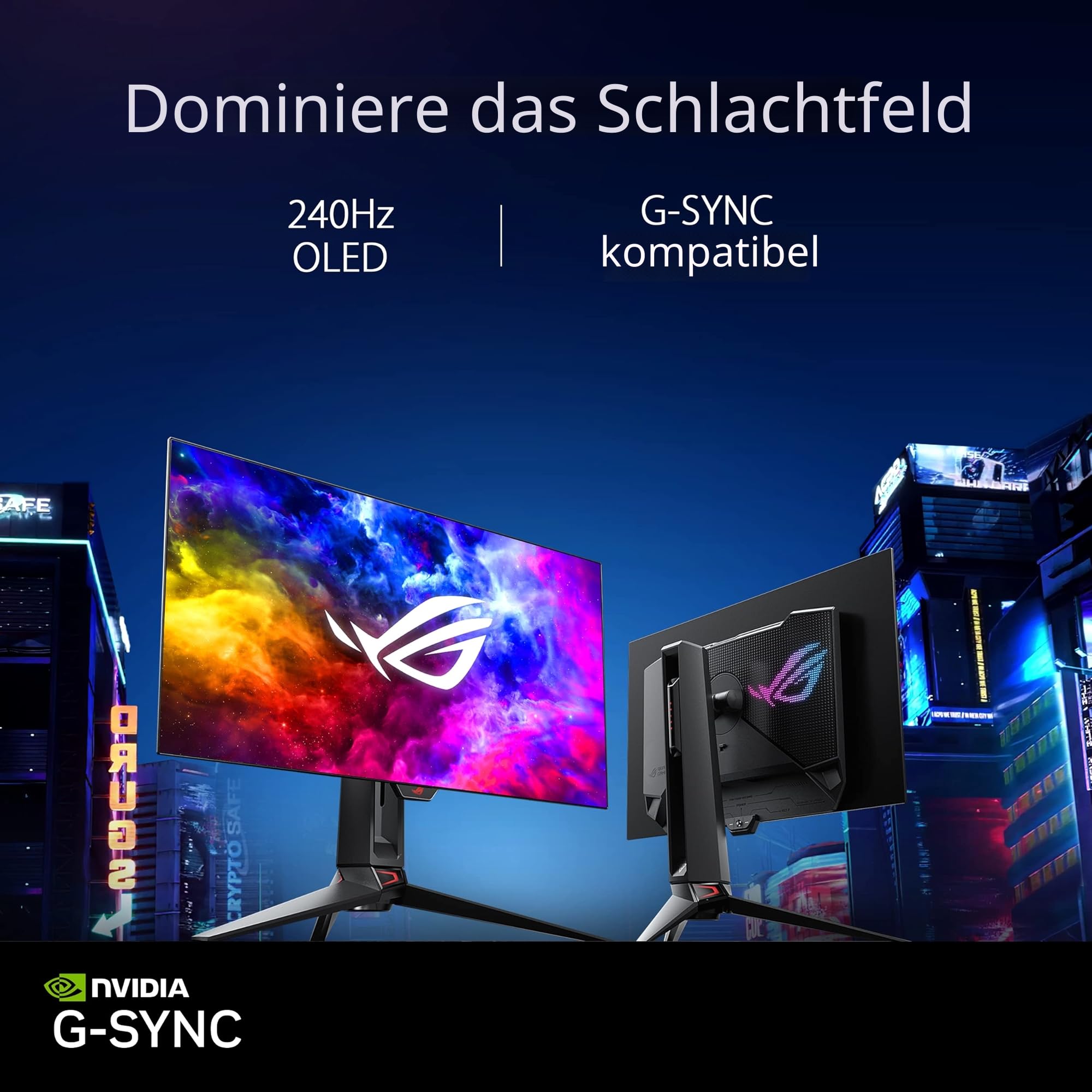 ASUS ROG Swift PG27AQDM 27 Zoll 240 Hz WQHD OLED Gaming Monitor