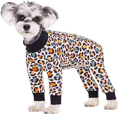 Traje de Recuperación Rayado para Perros, Mameluco Después de la Cirugía para Perros Machos y Hembras, Pijama de Manga Larga para Perros y Gatos,
