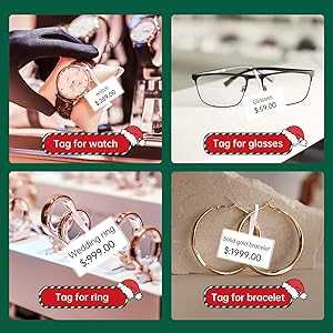 NEW1 Label Printer +4 Rolls Labels, 2 Inch Portable Inkless Bluetooth Label Maker for Small Business, Home, School, Automatic Label Recognition, Sticker Printer for Address Logo Barcode ClothingRed