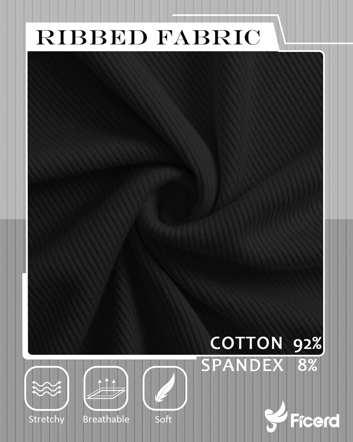 Ficerd 4 Pack Women’s Maternity Shirts, Cotton Half Sleeve Pregnancy Tops Ribbed V Neck Casual Slim Fit Maternity Clothes - Image 6