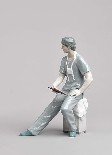 Miniatura 3 de LLADRÓ Figura de cirujano. Figura de médico de porcelana.
