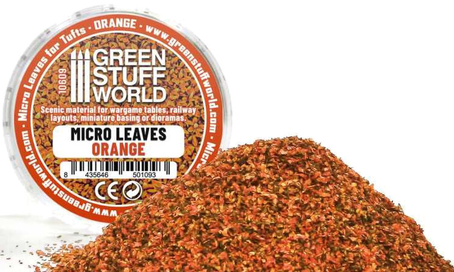 Green Stuff World Micro Leaves - Mélange orange pour terrain 10609