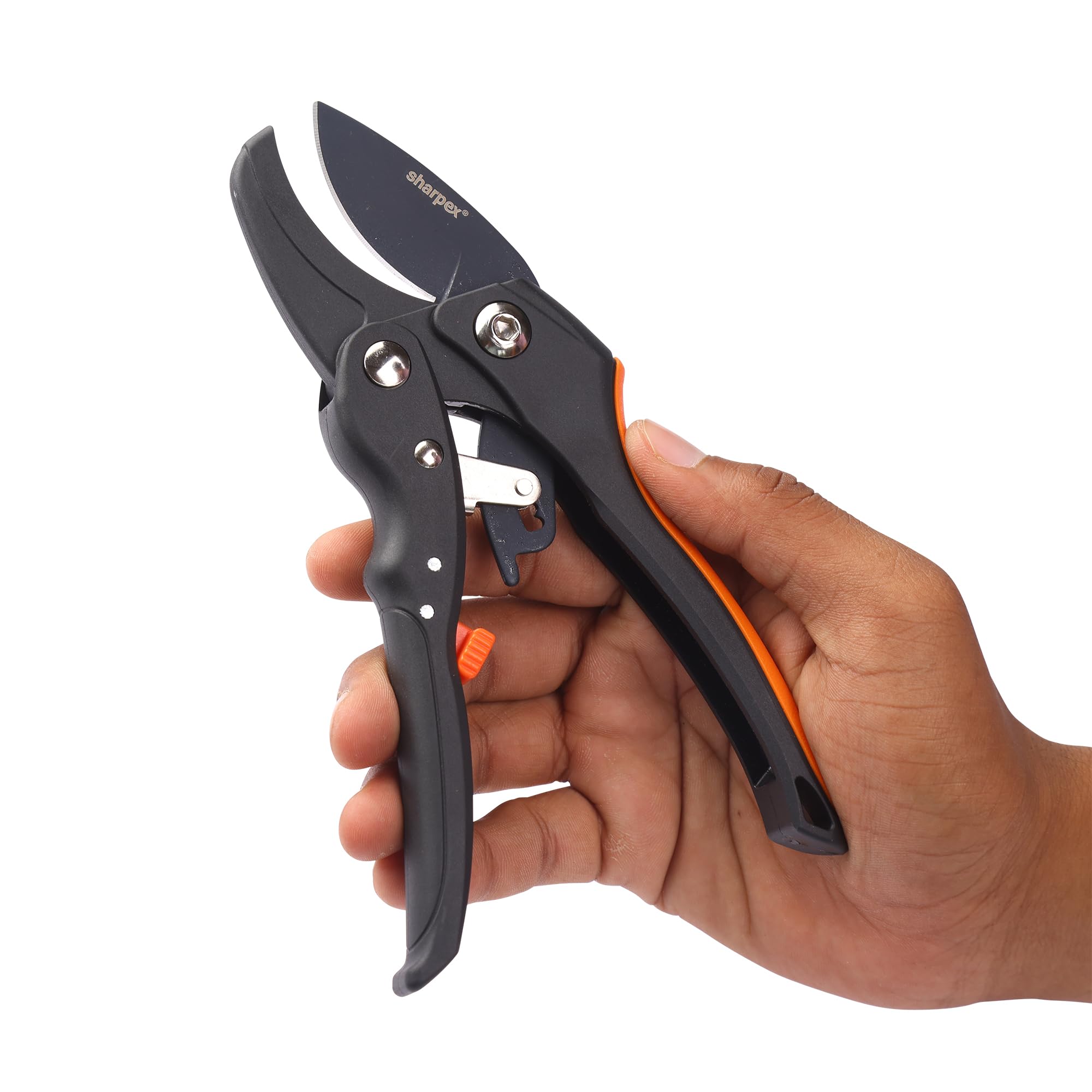 Sharpex Ratchet Pruning Shears - Arthritis Relief -8