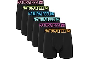 Boxer Briefs Mens Underwear with Natural Feel