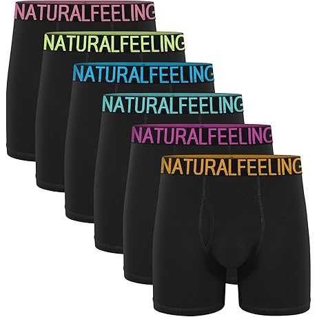 Boxer Briefs Mens Underwear with Natural Feel