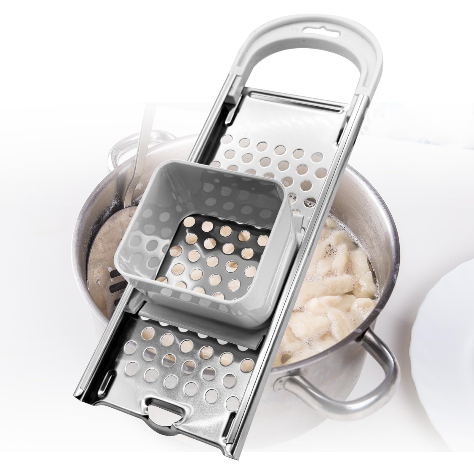 Spaetzle Maker In Acciaio Inox Con Spatola – Macchina Per Pasta E Gnocchi