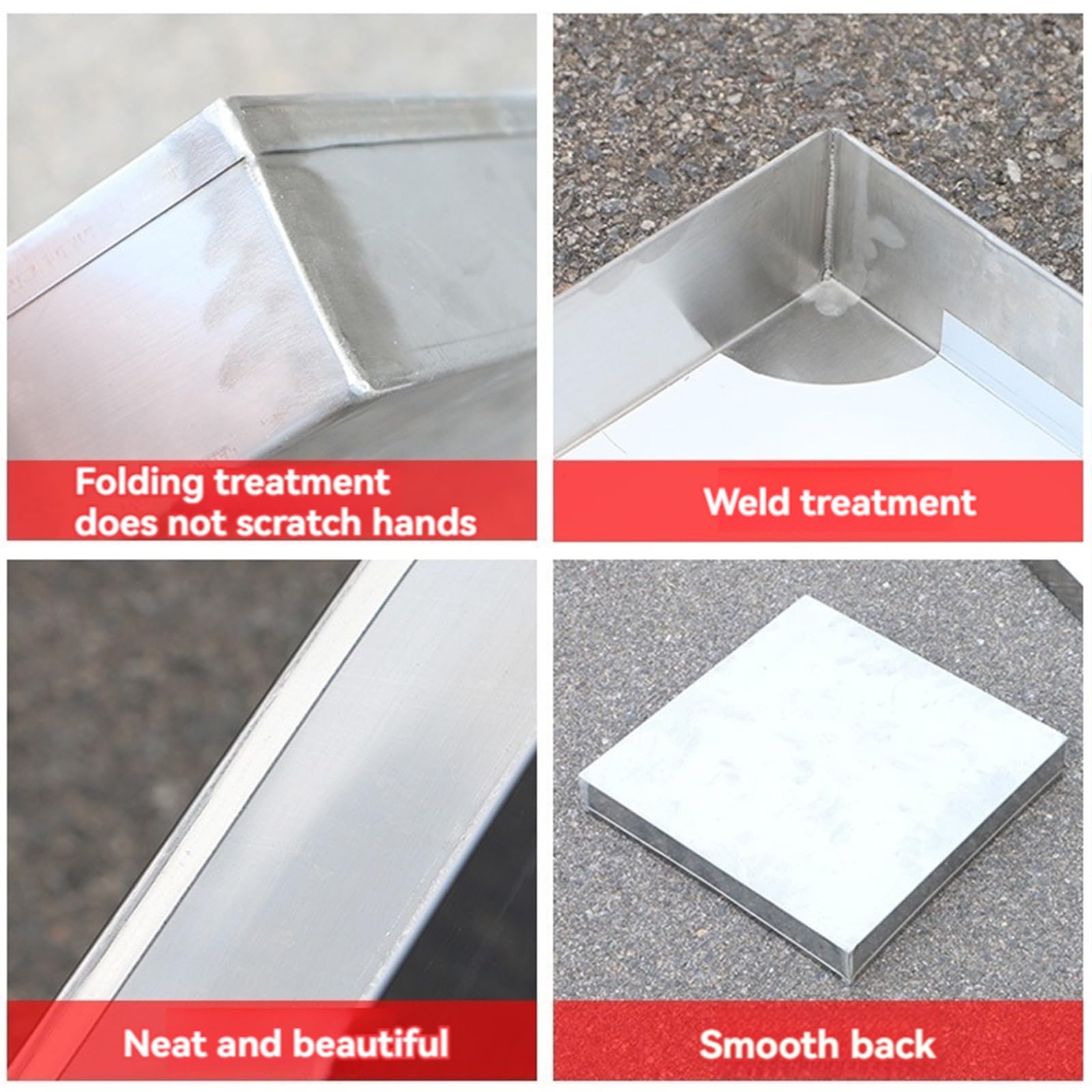 Edelstahl Auffangwanne 81x18x2cm - Für Klimaanlagen & Pflanzen