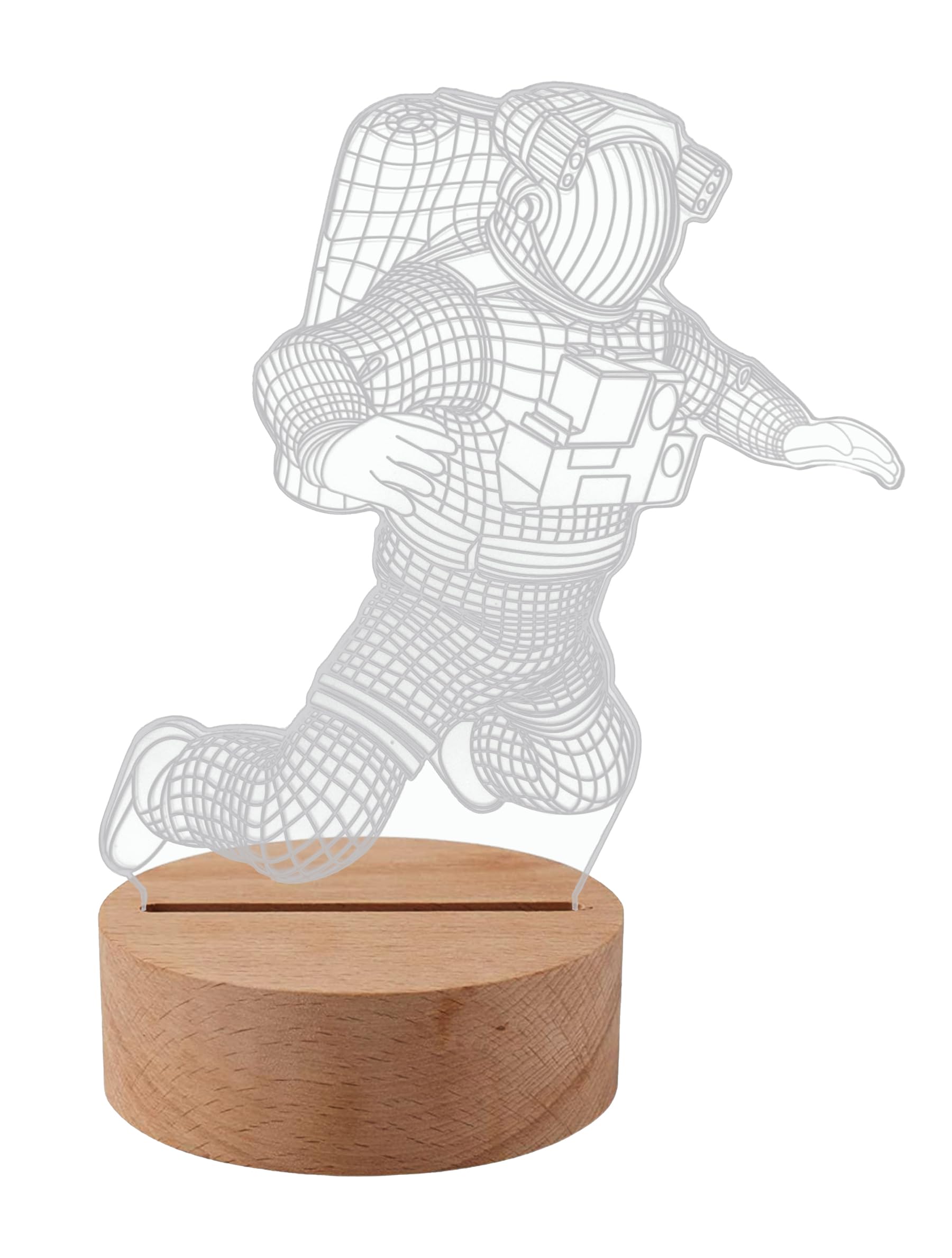 Babymoon Space Lights for Bedroom,Astronaut 3D Illusion Lamp,Cool Room Decor Night Light Bedroom Decoration Sleeping Bedside Lamp Best Birthday Toys.