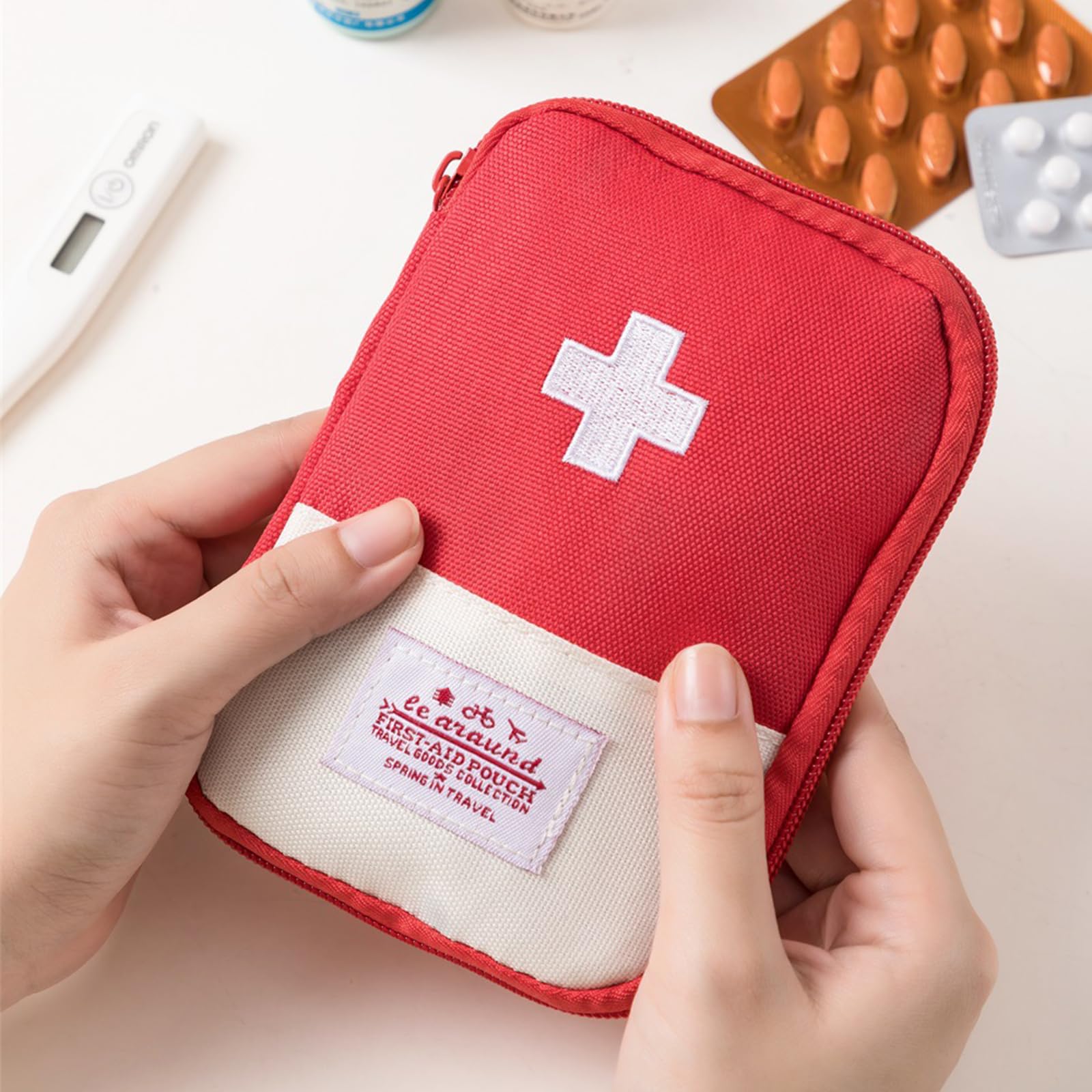 JSTHHTT 4 Bolsas de Medicina de Viaje, Botiquín de Primeros Auxilios, Mini Kit de Supervivencia, Bolsa Médica para Emergencias al Aire Libre