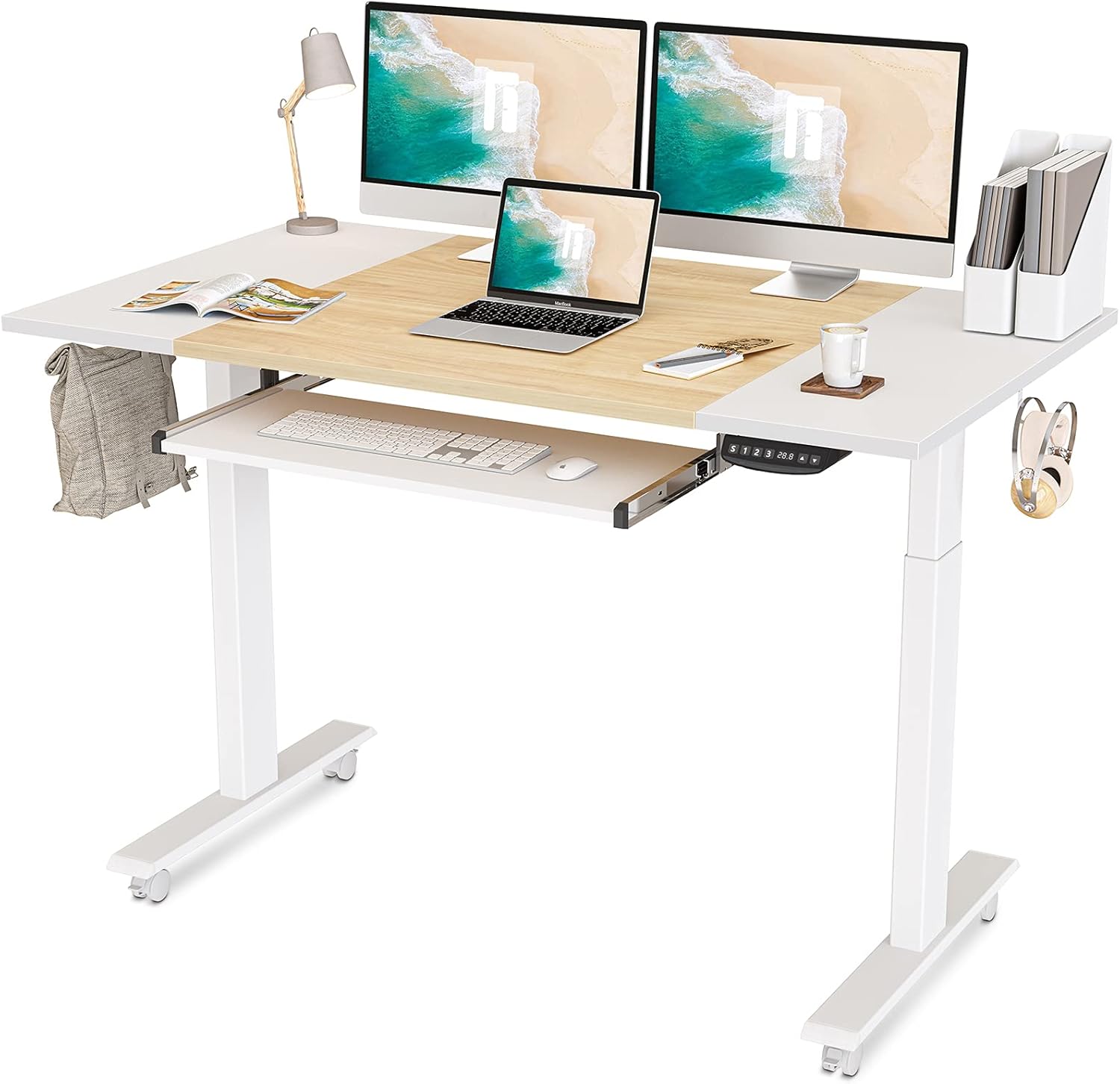 Buy FEZIBO 55 x 24 Inch Dual Motor Height Adjustable Electric Standing