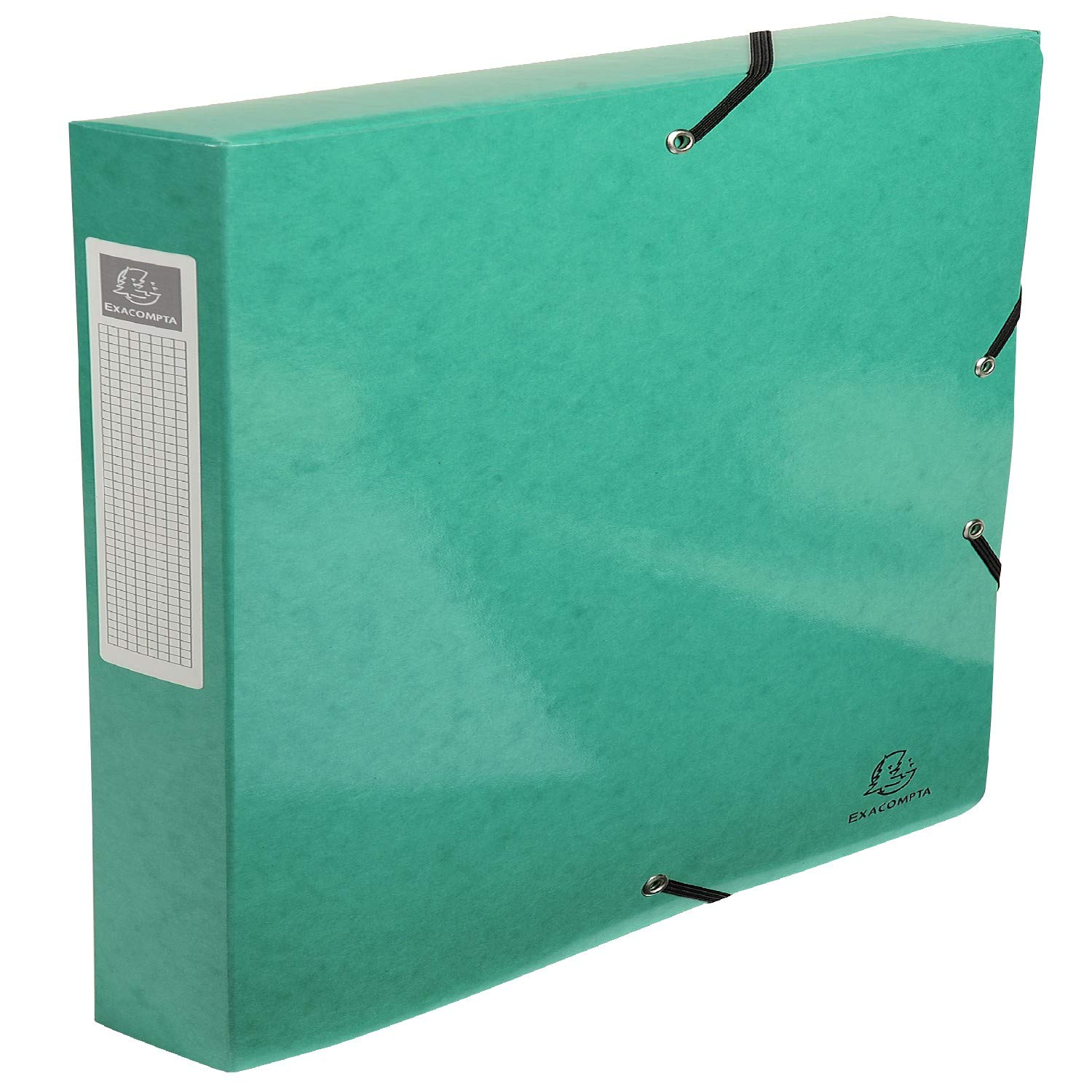 Exacompta - Ref. 59929E - Pack de 8 Carpetas de proyecto IDERAMA® con gomas - Cartulina lustrada plastificada 7/10 e - 600g/m2- Lomo: 40mm -25x33cm para A4 - Surtido de colores