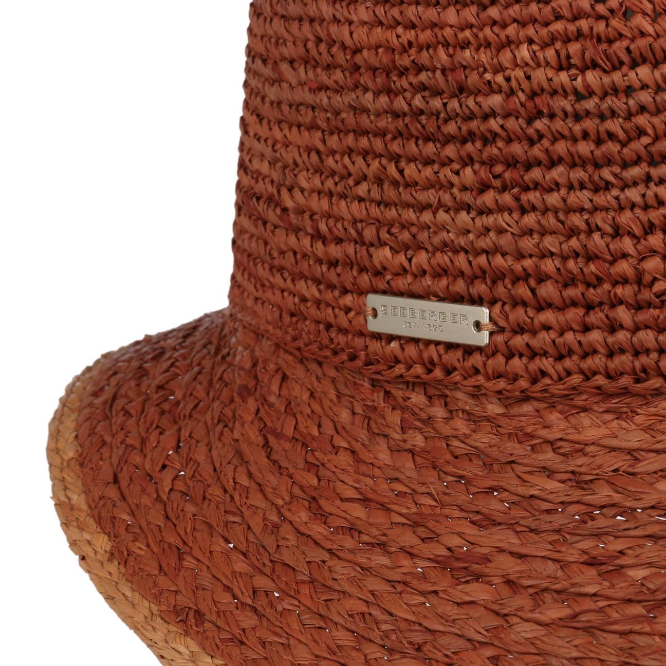 Seeberger Tascova, cappello di paglia estivo, da donna, da giardino, da spiaggia, da donna, con paralume primavera-estate, taglia unica, marrone