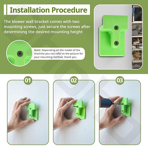 Miniatura 3 de Soporte de montaje en pared para soplador de hojas de ego para soplador de hojas de ego para soplador de 530CFM, 650CFM, 615CFM, LB5300 (no 765 cfm)