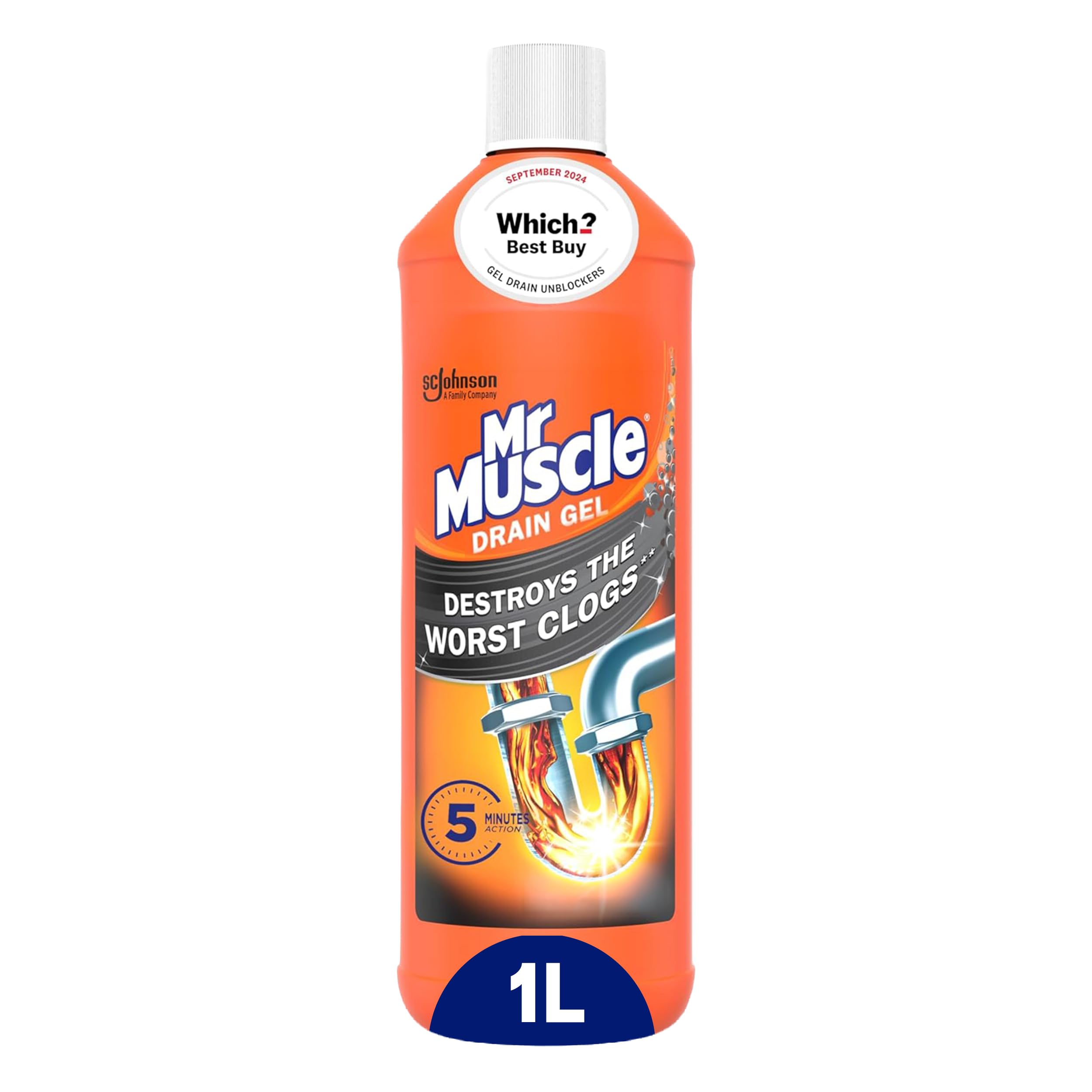 Mr Muscle Sink & Drain Unblocker Gel, 1L