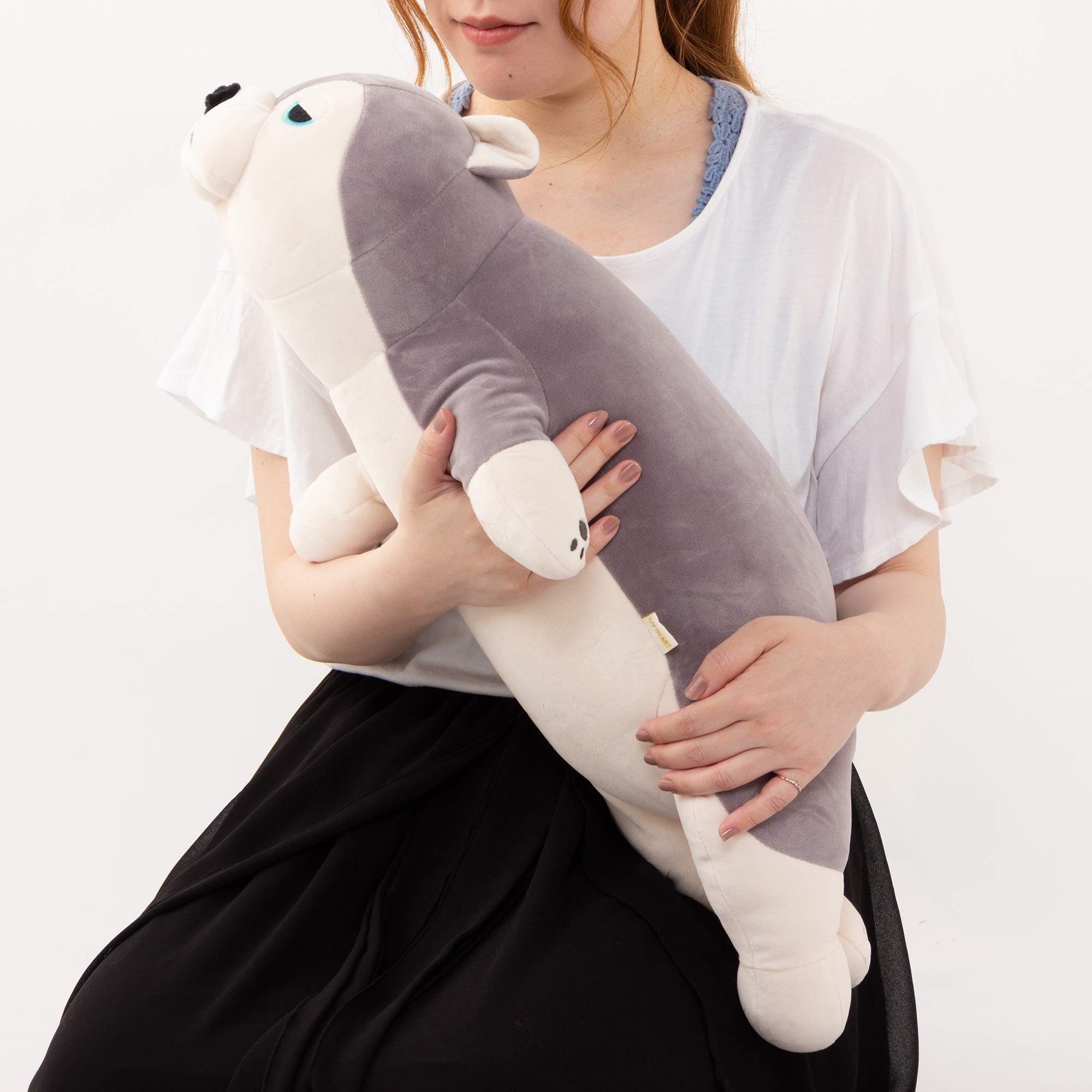 Amazon｜りぶはあと 抱き枕 プレミアムねむねむアニマルズ ハスキー犬 
