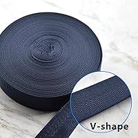 Vista 5 de Juego de correas de hebillas de 1 pulgada con correa de nailon de 10 yardas, 10 hebillas de plástico de liberación lateral rápida, 20 clips Azul