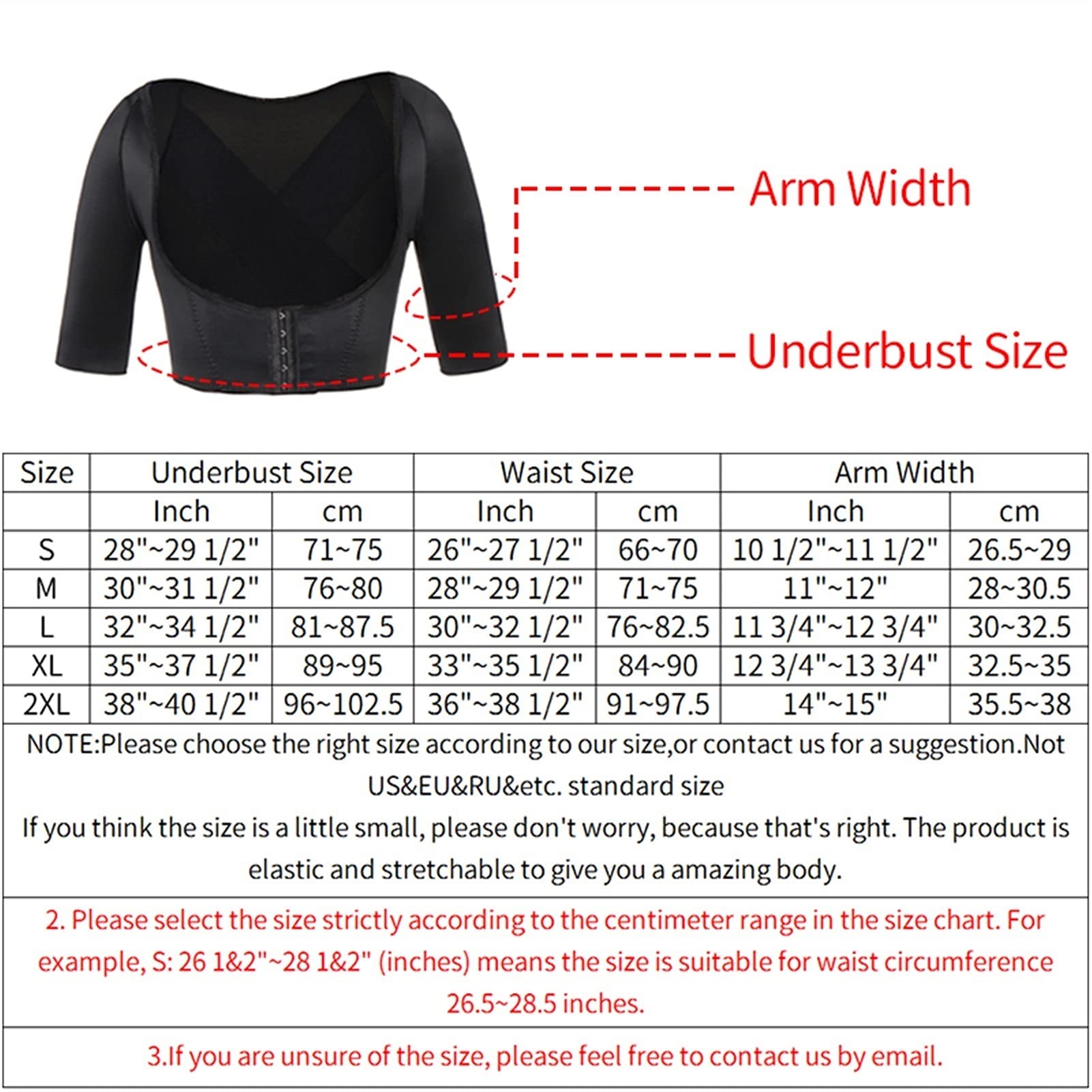 Arm Shaper Post Chirurgische schlanker Kompressionshülsen Kompressionshülsen Oberer Buckelhaltungs-Haltungs-Korrektor-Oberteile Frauen Schulter Shapewear Back Support