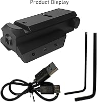 Vista 6 de Vista láser recargable de haz rojoverde, compacta táctica de bajo perfil, compatible con montaje PicatinnyWeaver de 0.787 in para pistola BB pistola