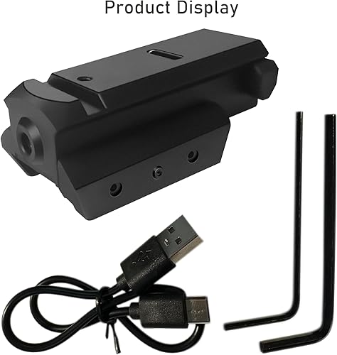 Miniatura 6 de Vista láser recargable de haz rojoverde, compacta táctica de bajo perfil, compatible con montaje PicatinnyWeaver de 0.787 in para pistola BB pistola