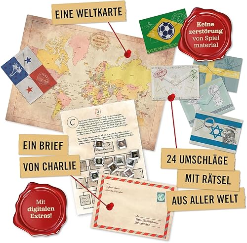 Miniatura 8 de Hidden Games - Tour mundial del profesor Charlie's - Calendario de Adviento - un juego de rompecabezas en 24 episodios (edición en inglés)