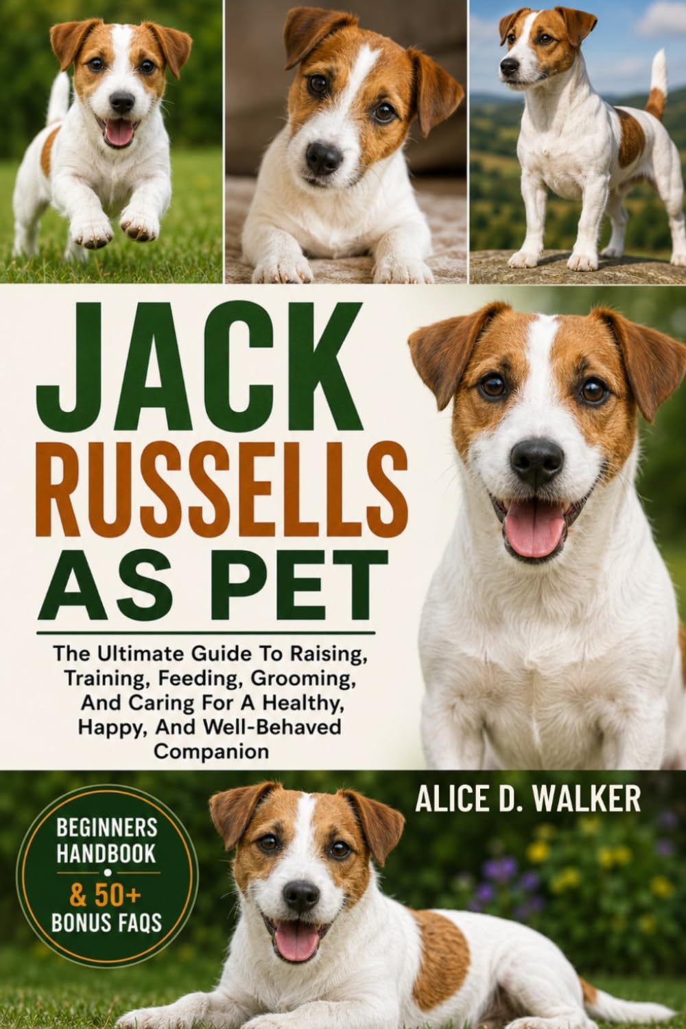 JACK RUSSELLS AS PET: The Ultimate Guide To Raising, Training, Feeding, Grooming, And Caring For A Healthy, Happy, And Well-Behaved Companion