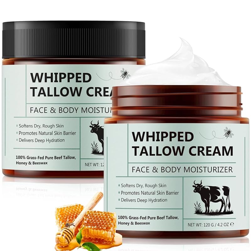 Creme facial e corporal de sebo bovino batido laraspi, 238 g