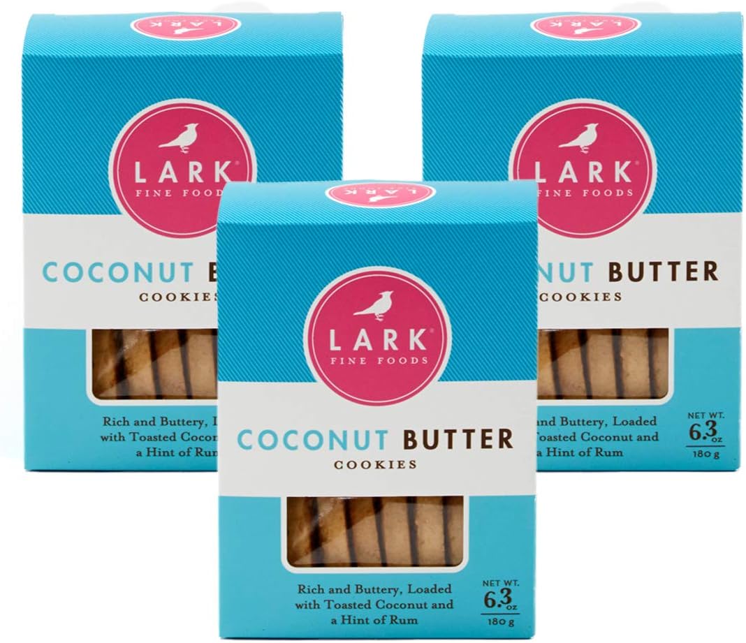 Coconut Butter Cookies by Lark Fine Foods - Pack of 3