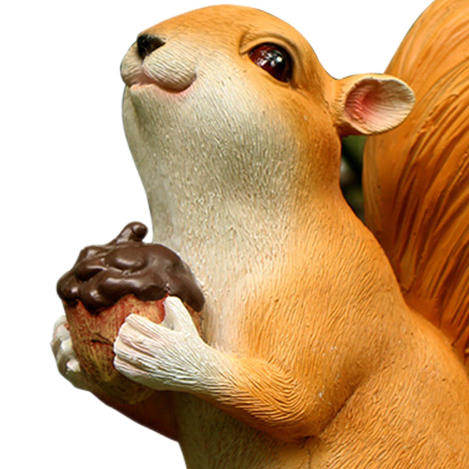 Amazon.co.jp: Freneci 樹脂リス置物リスオーナメントグッズ動物モデル