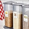 Labeled Mega Size 12 Vacuum Lid Food Storage Container 1700 ml