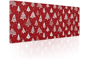 Festive Christmas Spirit Red Mouse Pad