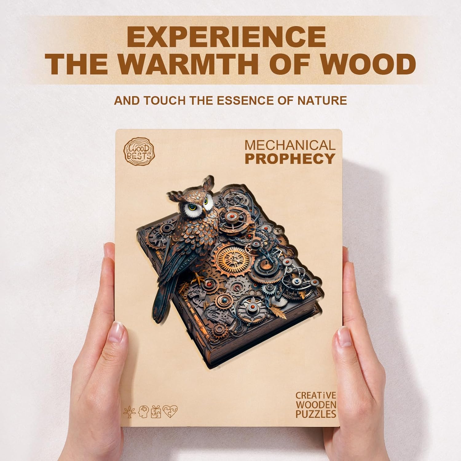 Wooden Puzzle Adult Mechanical Prophecy - 140 Pieces Wooden Puzzle Gift Box, Wall Decoration and Gift for Friends and Families
