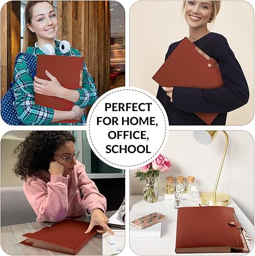 Miniatura 91 de SKYDUE - Organizador de carpetas de acordeón de 8 bolsillos, carpetas expandibles, organizador de documentos portátil, tamaño carta/A4, cierre a