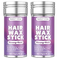 Vista 10 de Barra de cera para el cabello, pomada para el cabello, bálsamo/gel para domar los vuelos, encrespamiento, elegantes colas de caballo, moños