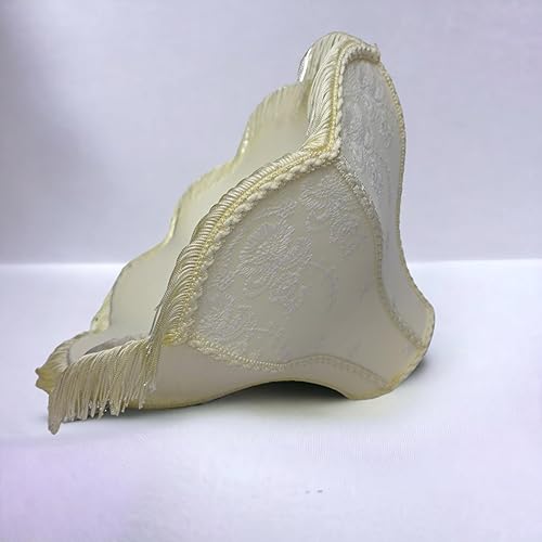 Miniatura 3 de Royal Designs, Inc. VS-1001-11EG-2 - Pantalla de lámpara festoneada victoriana, 3,5 x 11 x 9, cáscara de huevo, paquete de 2