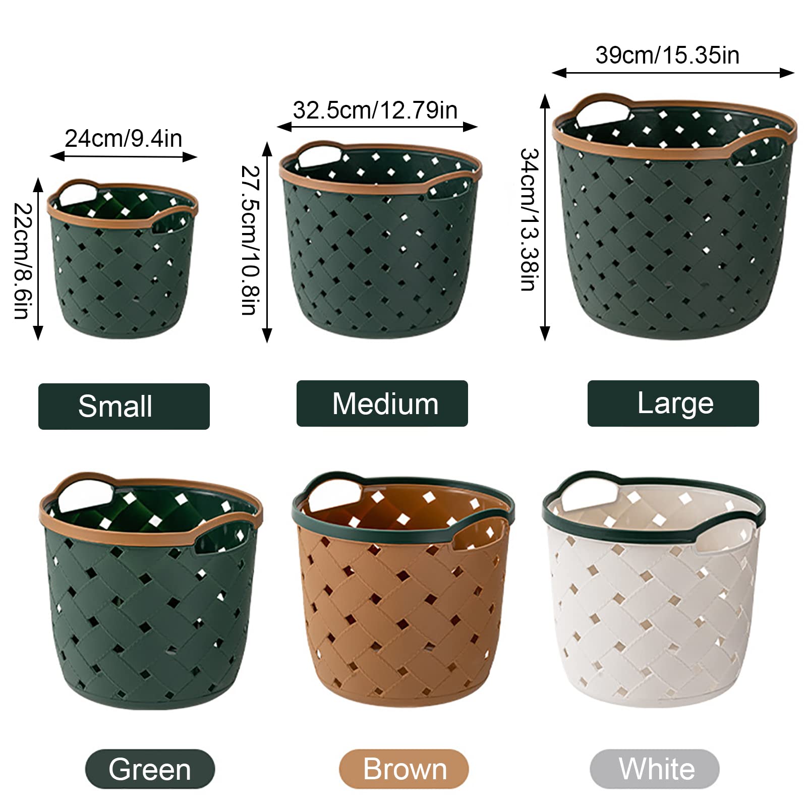 Paniers à Linge Pliable Grand Bac de Rangement en Tissu Corbeille à Linge Parfait comme bac de rangements ou Panier à Linge Multifonction pour Organiser Chambre Jouets Vêtement ( brown medium)