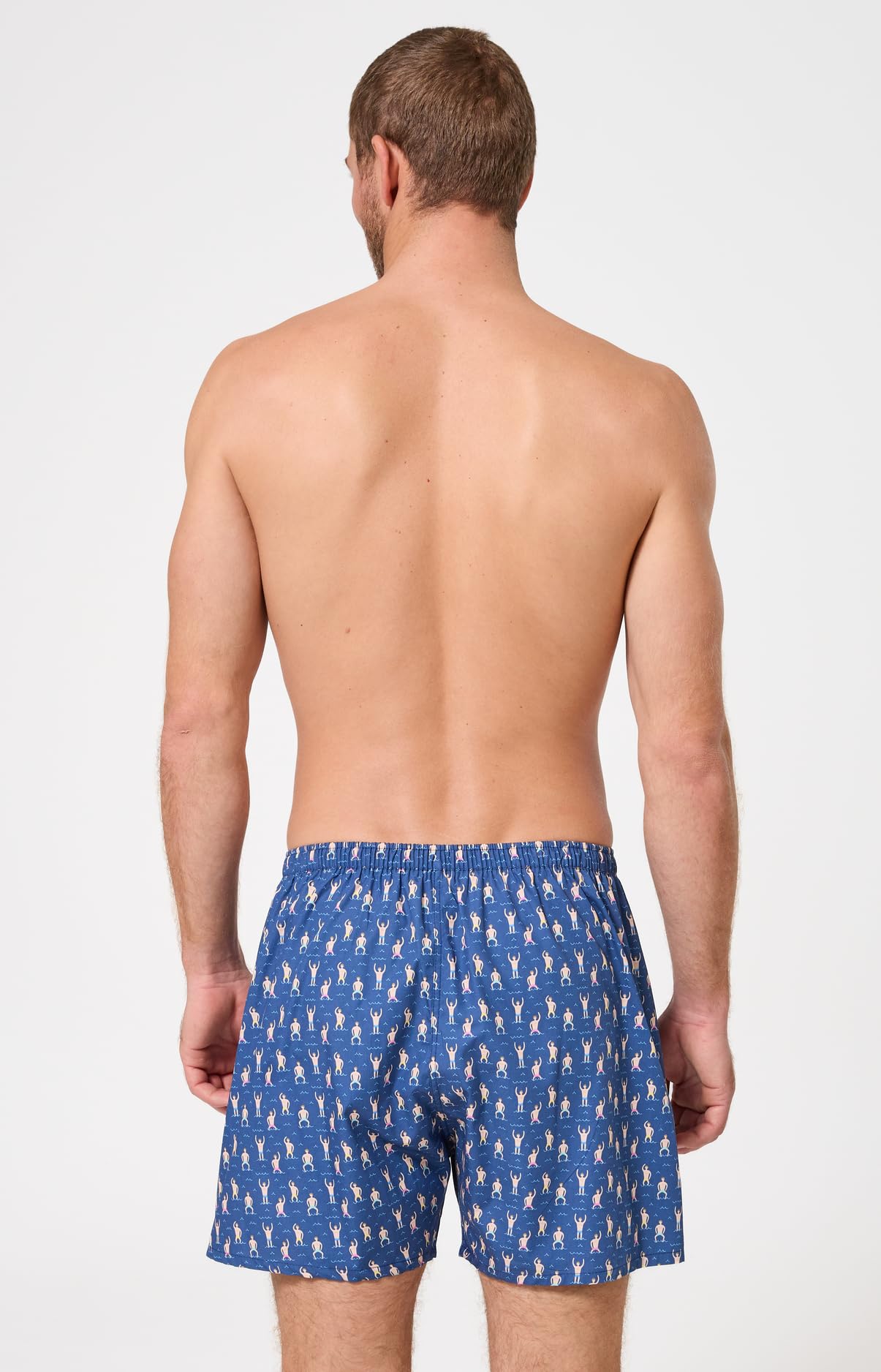 ARTHUR - Caleçon Homme - 100% Coton Bio Doux - Coupe Ample et Confortable - Motif Fantaisie