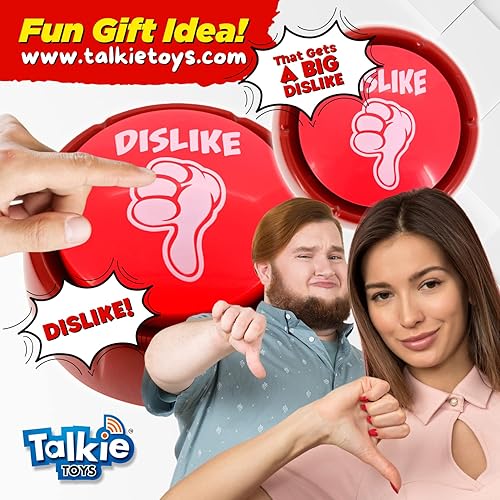 Miniatura 5 de Talkie Toys Products Dislike Button – 8 refranes divertidos de aversión – Botón parlante divertido para juegos, curiosidades, regalo político, humor