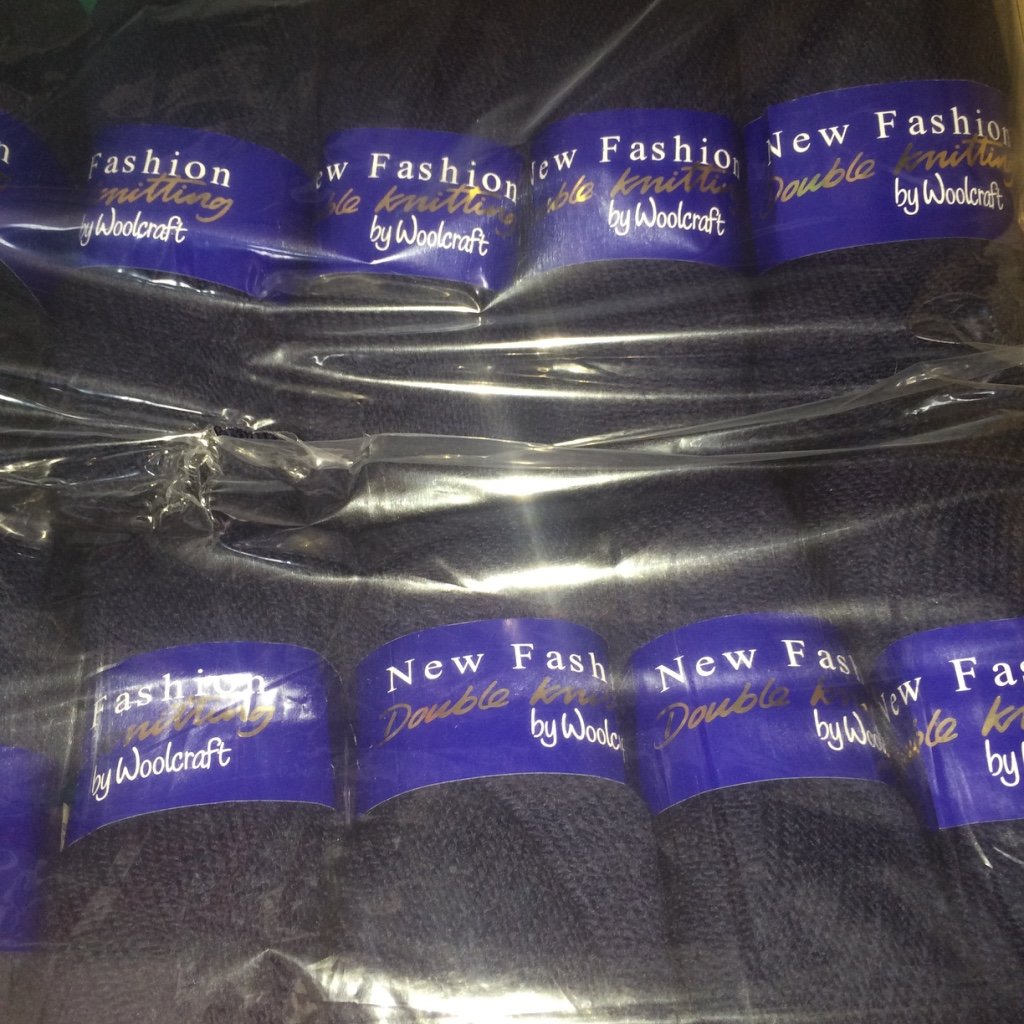 5 x 100g Woolcraft Dk Double Knitting Wool, Yarn (5 x 100g Navy Blue 640)
