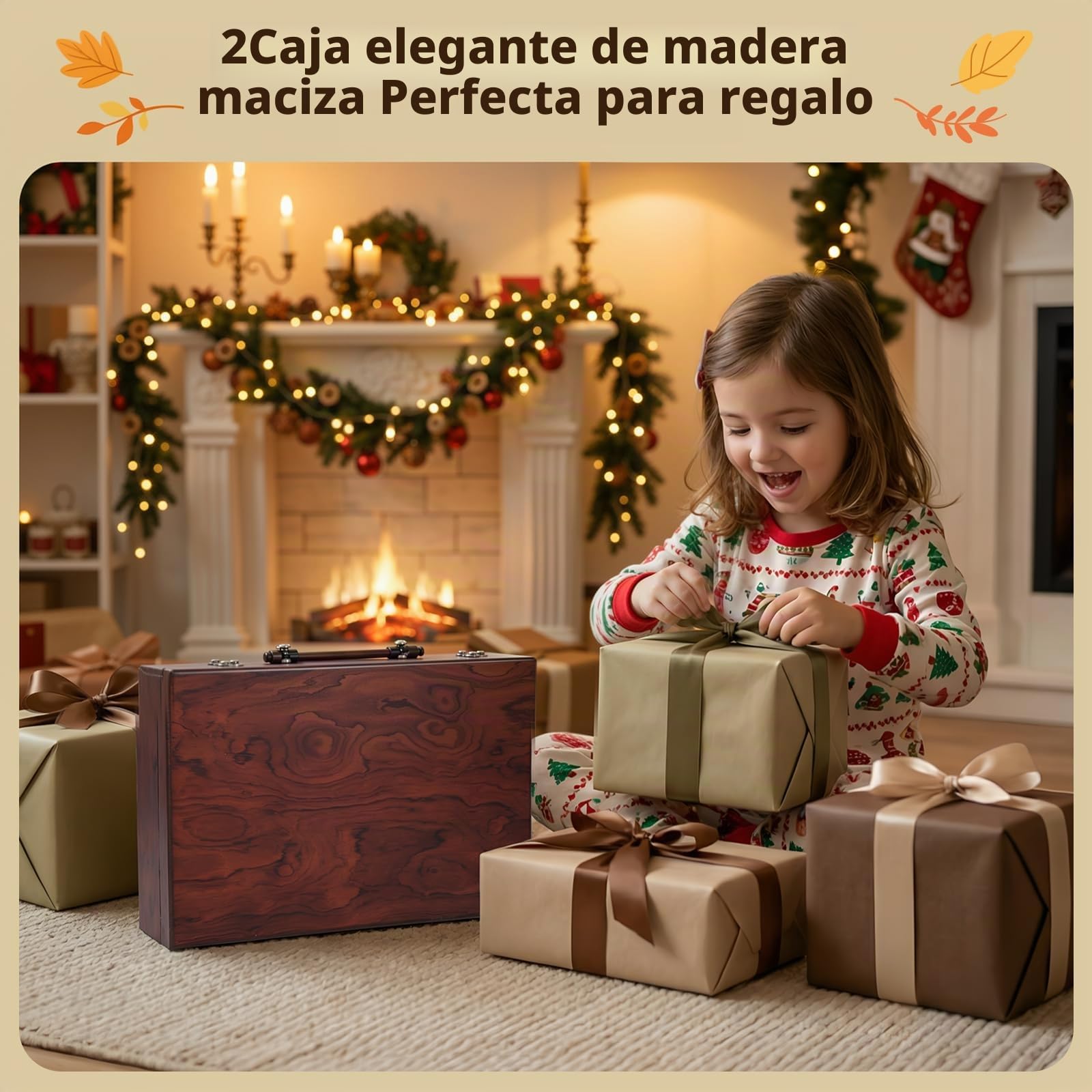 MAMIZO Juego de pintura premium de 202 piezas, maletín de pintura con ceras, lápices de colores, pasteles al óleo y pinturas acrílicas, caballete y caja de madera, juego de pintura para niños y