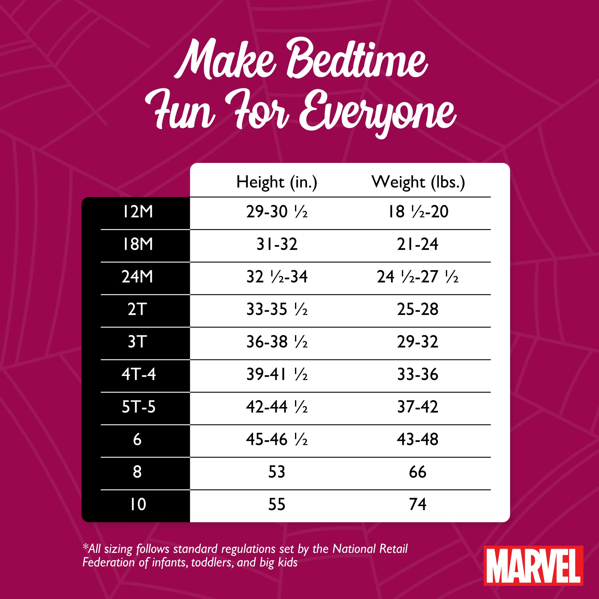 Marvel - Set Pigiama da Bambino, 6 Pezzi, in Cotone, Morbido e Carino, per Bambini