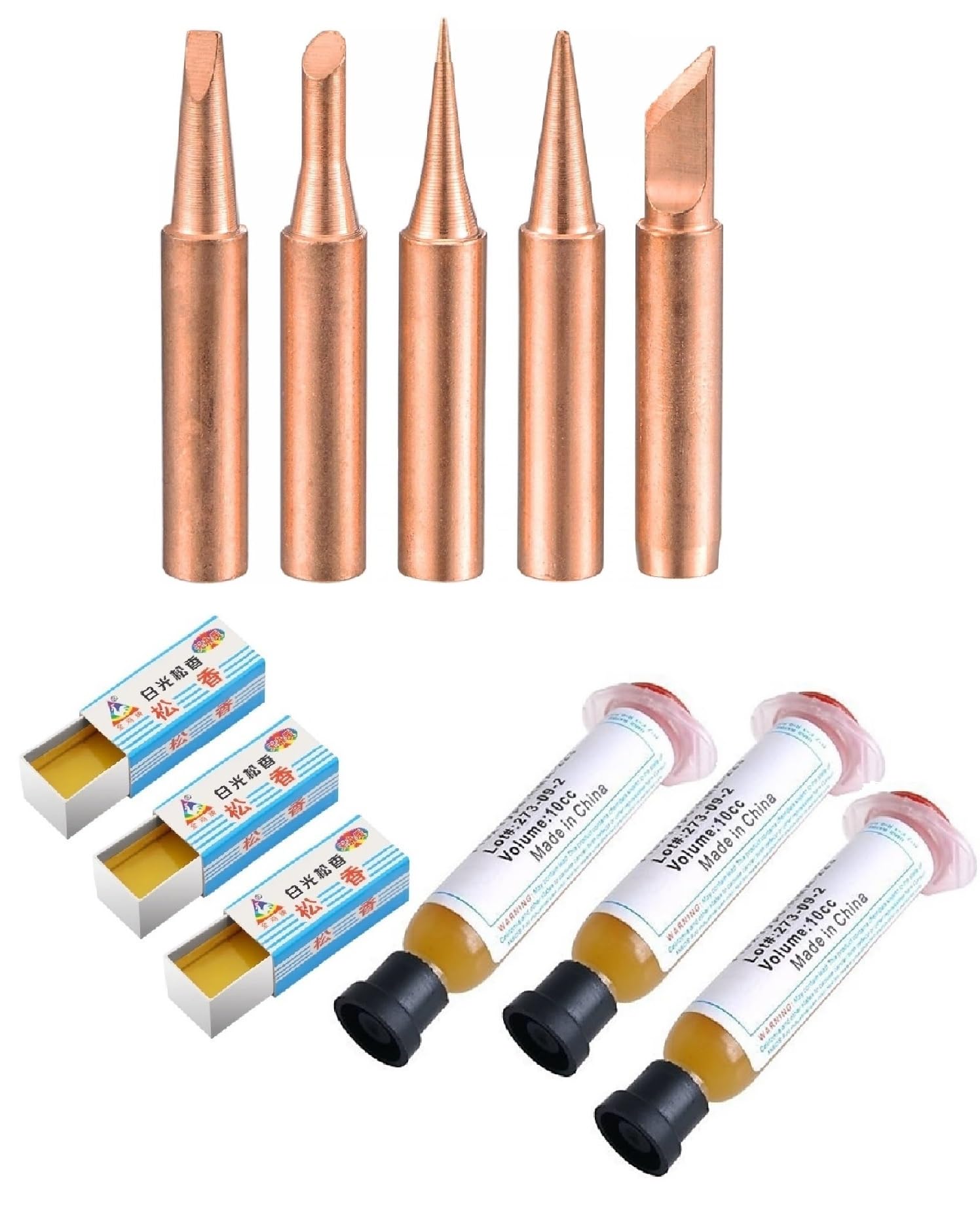 WOWSOME 5 Copper Bit with 3 Pcs. Soldering Paste Flux Lot RMA-223 10cc and 3 Pcs 5Gram Carton Rosin Paste for Mobile Phone Soldering BGA SMD PGA PCB Repair Tool (B0B2LZS4YK) Amazon Price History, Amazon Price Tracker