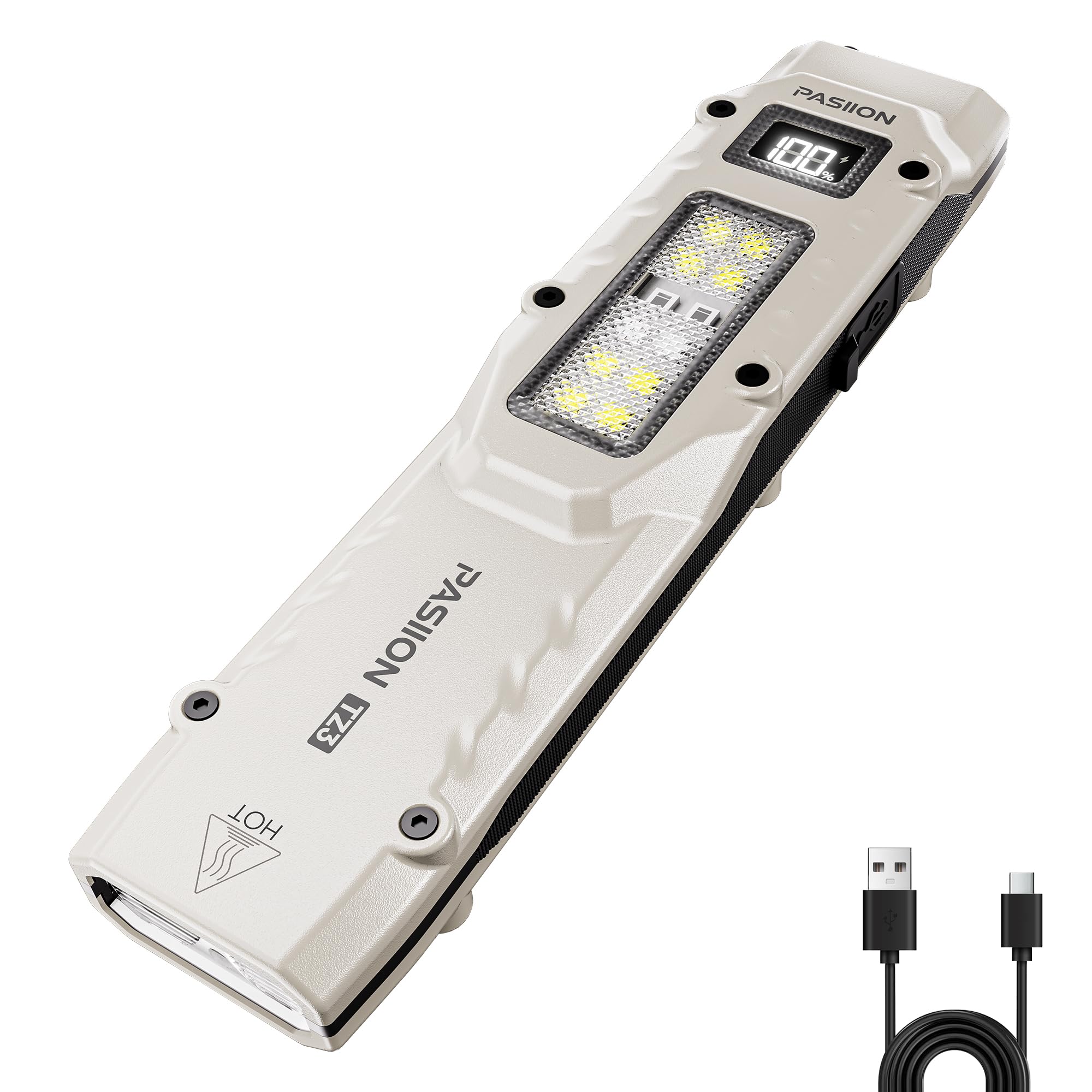 Amazon.com: EDC Tactical Flashlight,Flat Flashlights Rechargeable