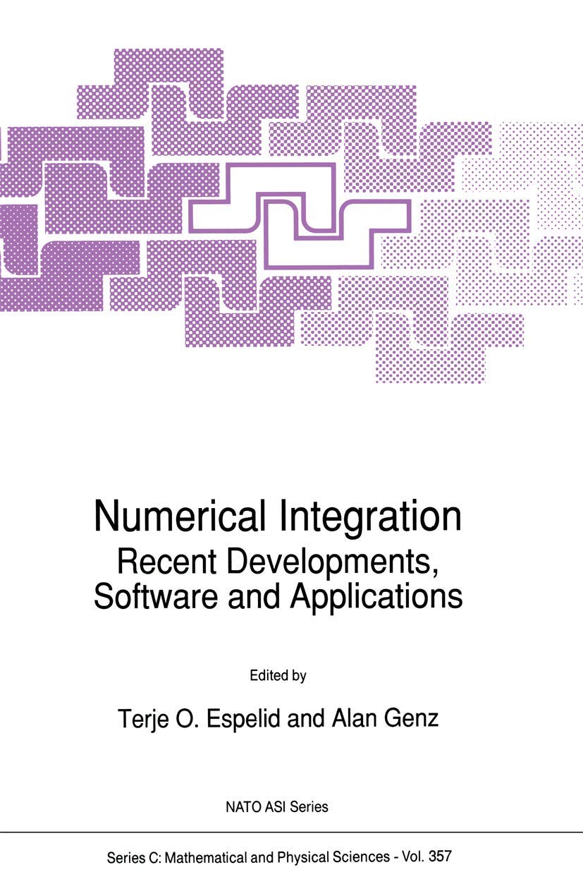 Numerical Integration: Recent Developments, Software and Applications
