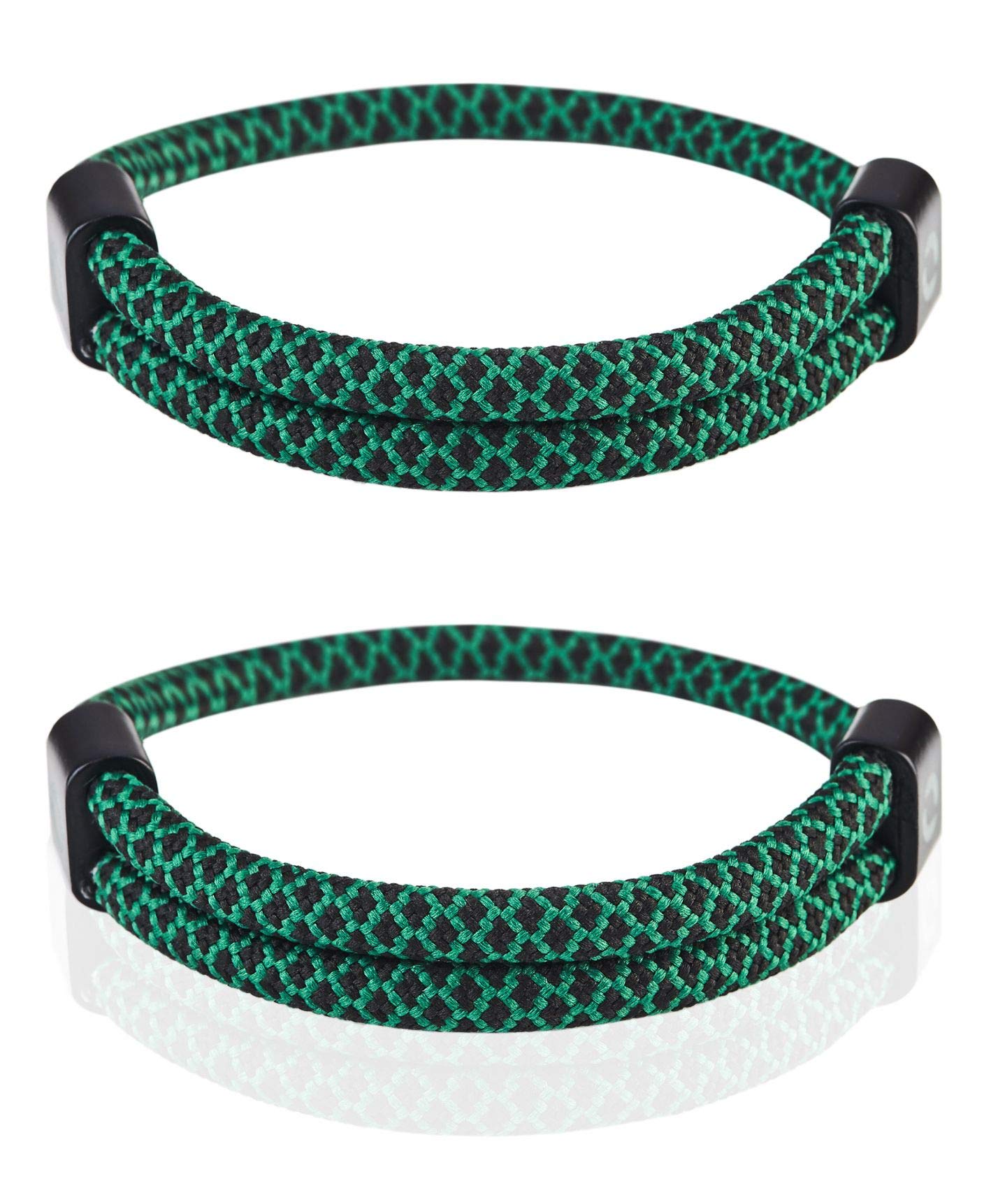 Adjustable Friendship Bracelets Made of Durable Waterproof Rope | Stylish Accessory For Couples | 11 colors | Fits Any Wrist Size (PACK OF 2)