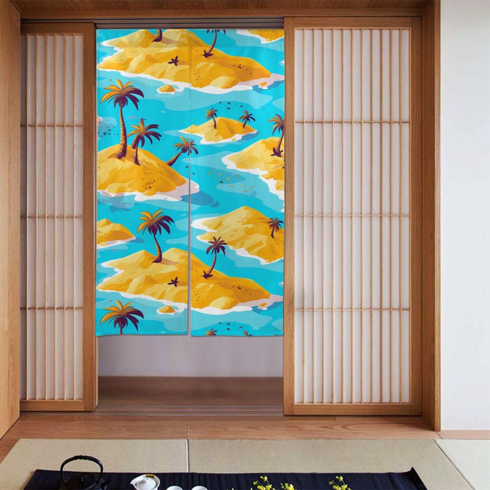 Rideaux occultants pour chambre : créez un cocon tropical calme avec ce lot de 2